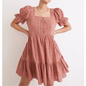Madewell puff sleeve dress size M